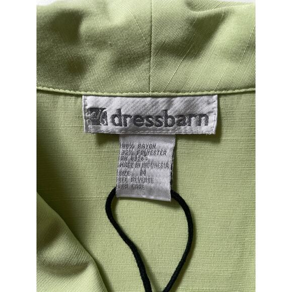 Vintage Top Neon lime Green vintage button down top MEDIUM LARGE - Picture 5 of 5